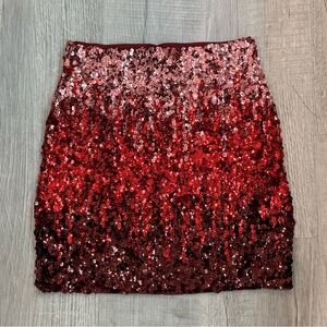 NWT Maner Sequin Ombre Mini Skirt Size Small